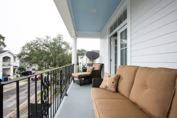 Balcony seating in New Orleans