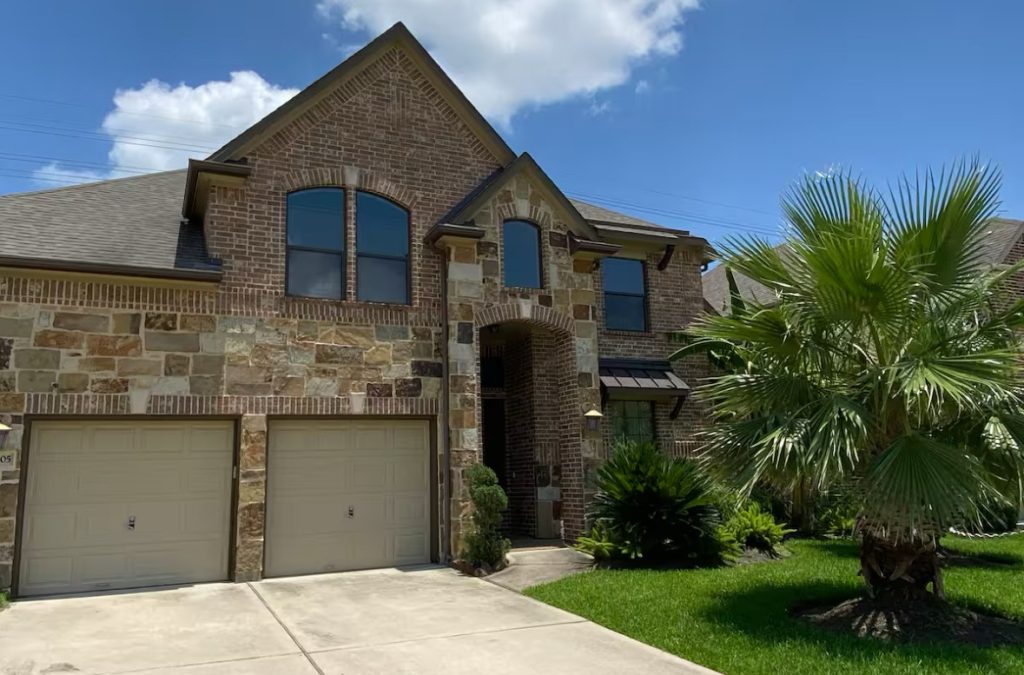 Front exterior of the Pearland home